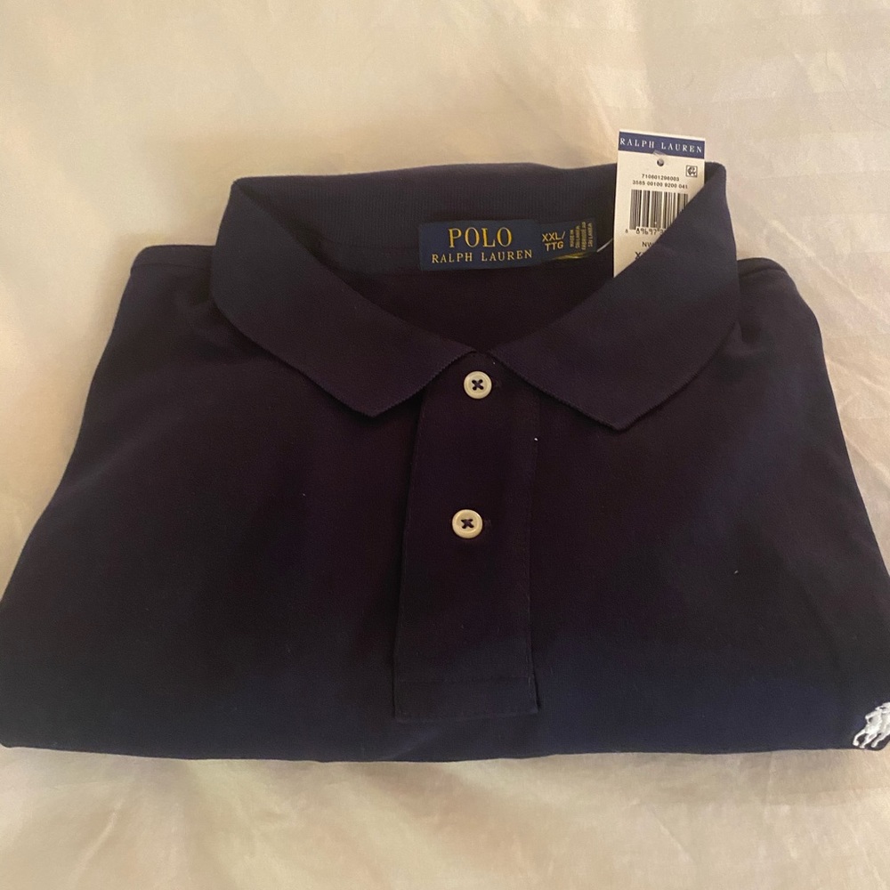 Ralph Lauren Navy Blue Polo - XXL - Big & Tall
